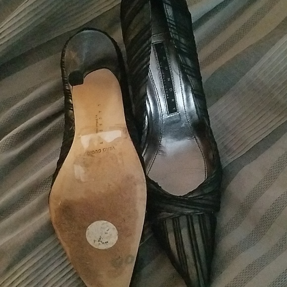 Laundry black pointy toe high heels - Picture 3 of 4